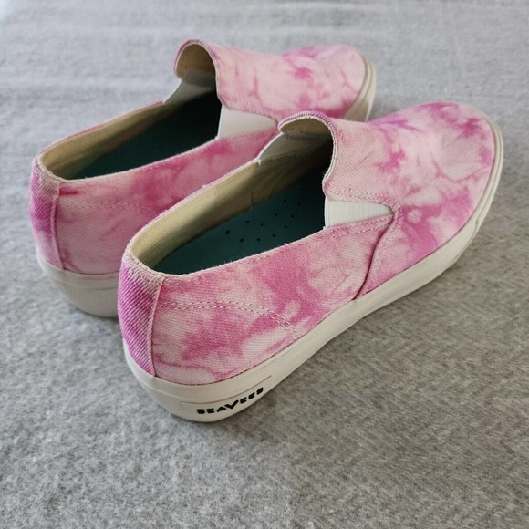 SeaVees Womens Slip On Pink Tye Dye Platform Chunky Style Shoes 8.5 - Picture 3 of 9
